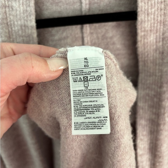 Old Navy Lilac Open-Front Cardigan XL - Picture 4 of 5